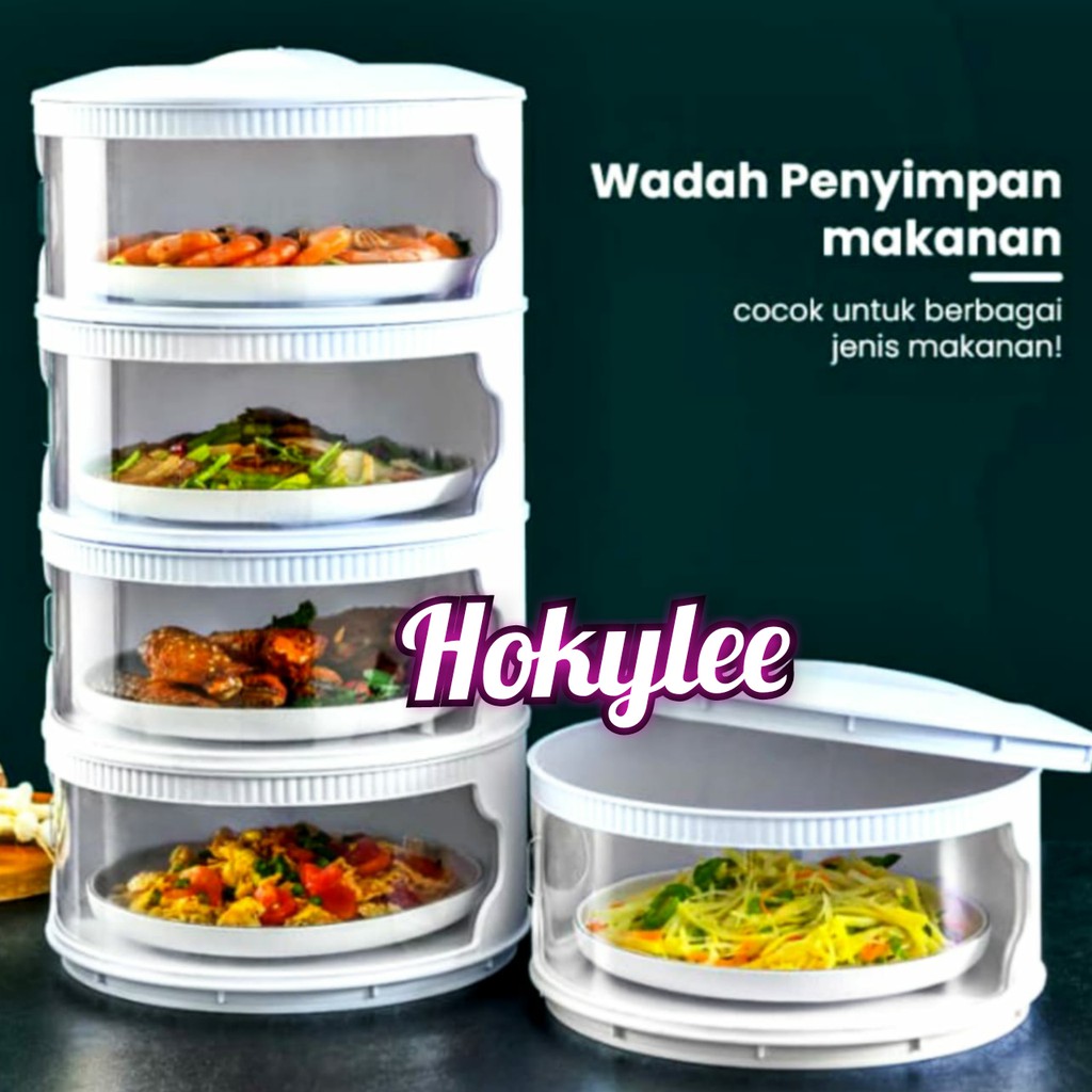TUDUNG SAJI SUSUN RAK MAKANAN 4 SUSUN FOOD COVER TAHAN PANAS