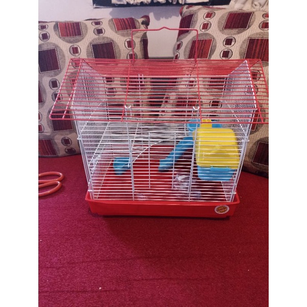 Kandang octagon hamster tingkat atap segitiga