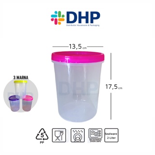 Toples Plastik 2 kg (D=13,5cm) ULIR Kue Kering Putar Derat Murah Drat Sealware Bulat