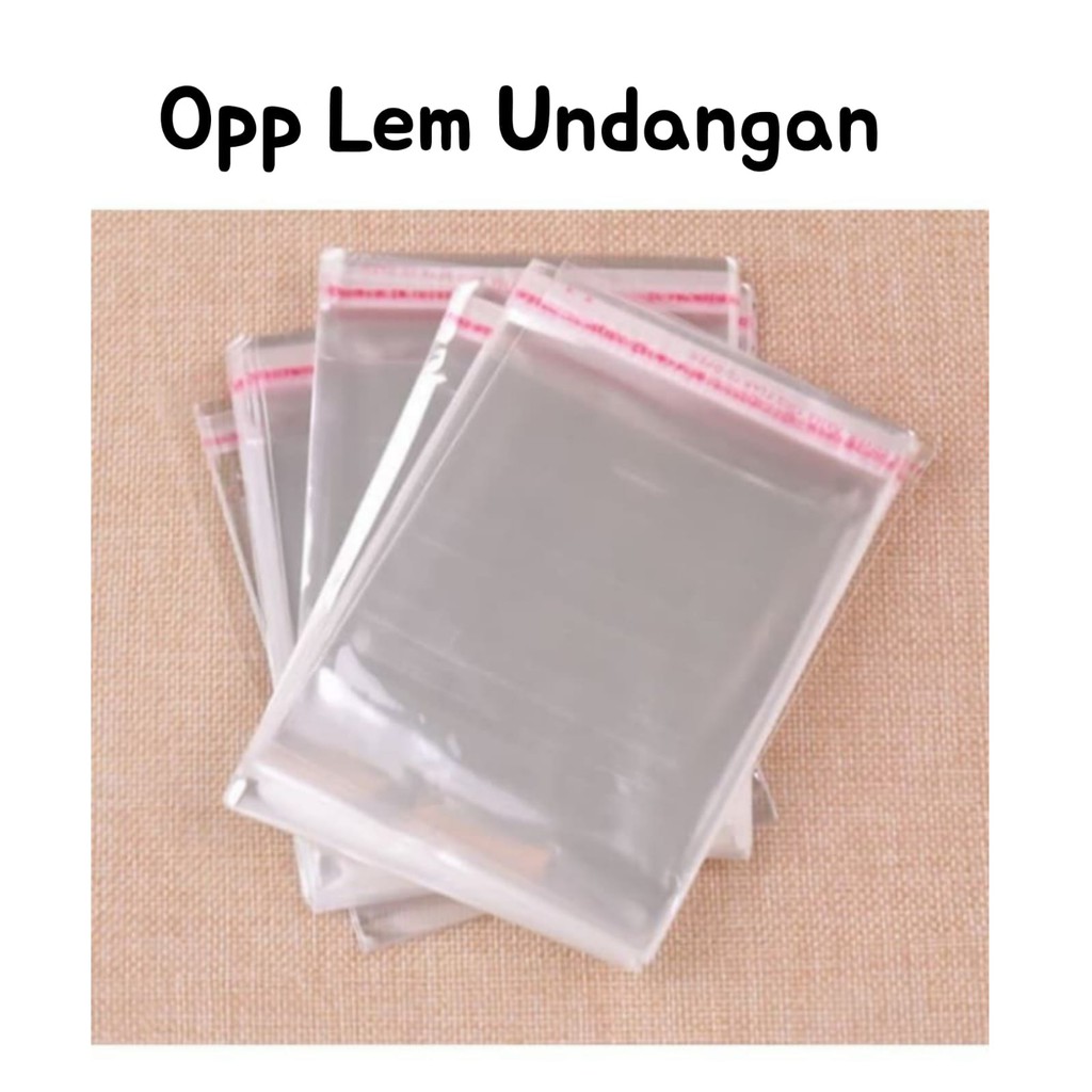 Plastik OPP Seal / Plastik Lem / OPP Baju / OPP Makanan Uk.11,5x22cm,12x22cm,12,5x22cm,13x22cm