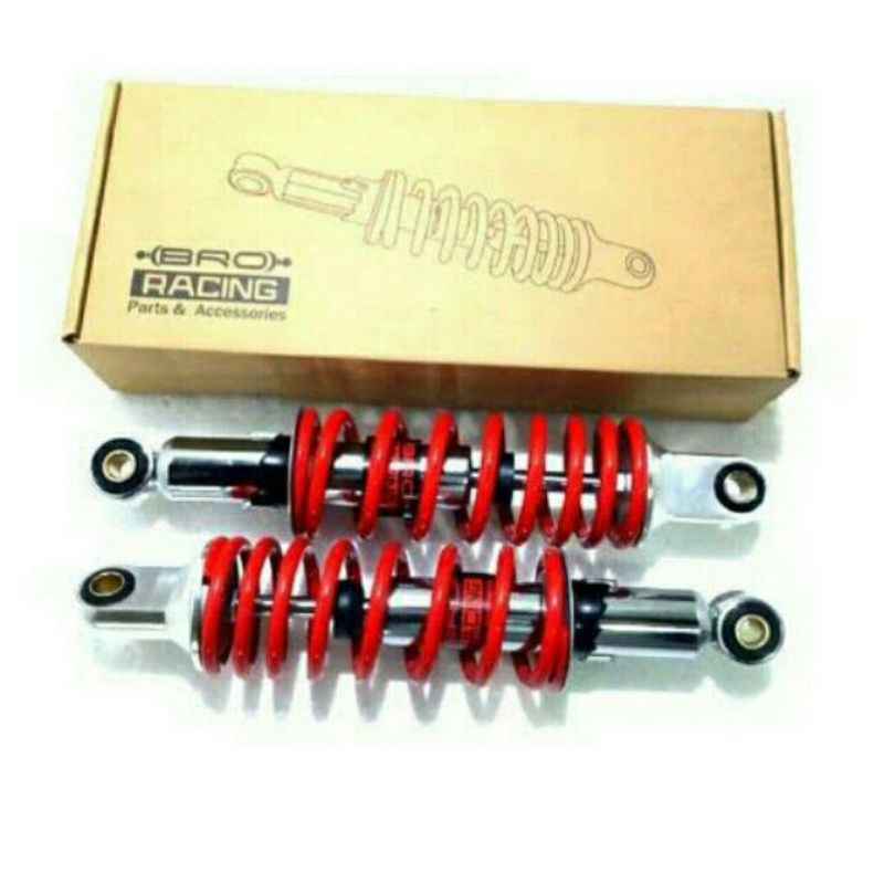 SHOCK BREAKER SUPRA REVO JUPITER VEGA 280, 320, 340 MM KOMBINASI CHROME (CB-015)