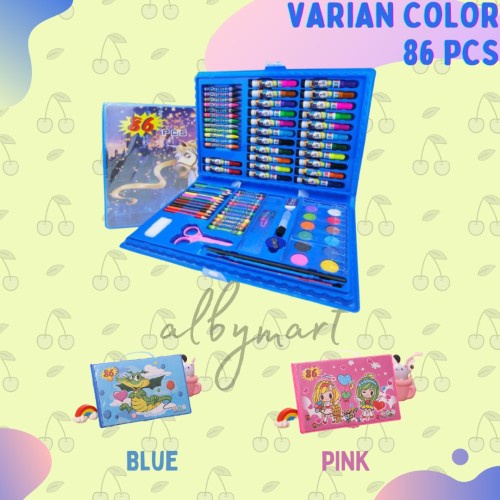 [CZM] CRAYON ANAK SET 86 PCS MEWARNAI PENSIL WARNA ALAT LUKIS