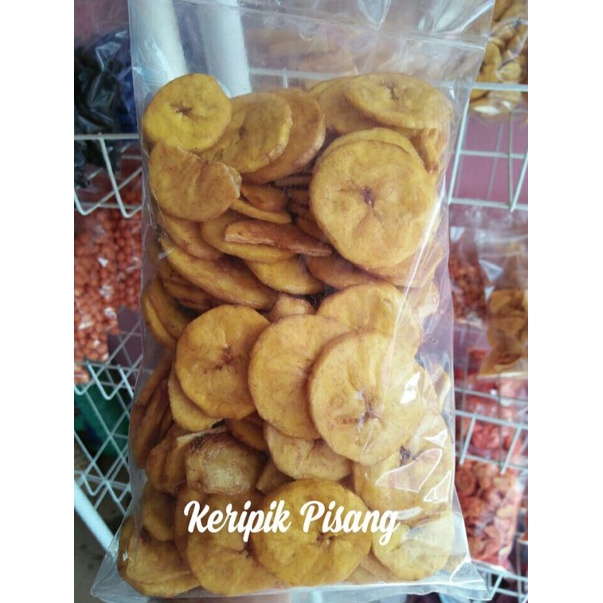 

Keripik Pisang manis/Keripik Pisang Koin/Keripik Pisang Rasa Nangka/kemasan 250gr