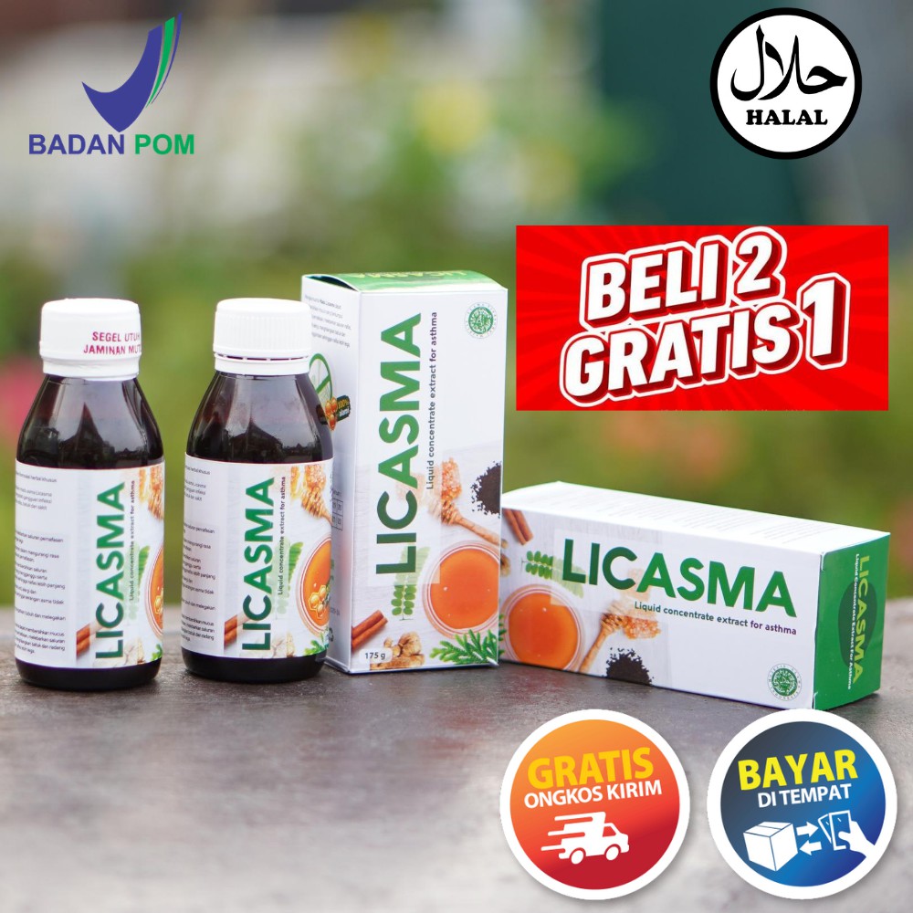 LICASMA Madu Herbal Obat ASMA, Sesak Nafas, TBC, Batuk Berdahak dan ISPA 100% Asli