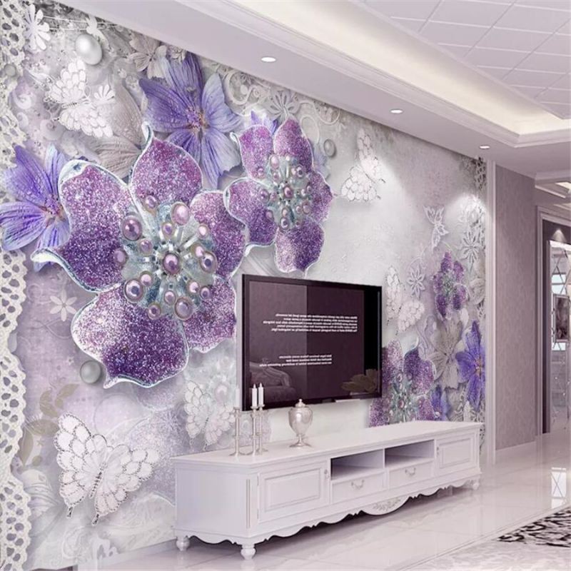 3D WALLPAPER CUSTOM WALLBANNER DINDING Relief Visual Timbul cantik