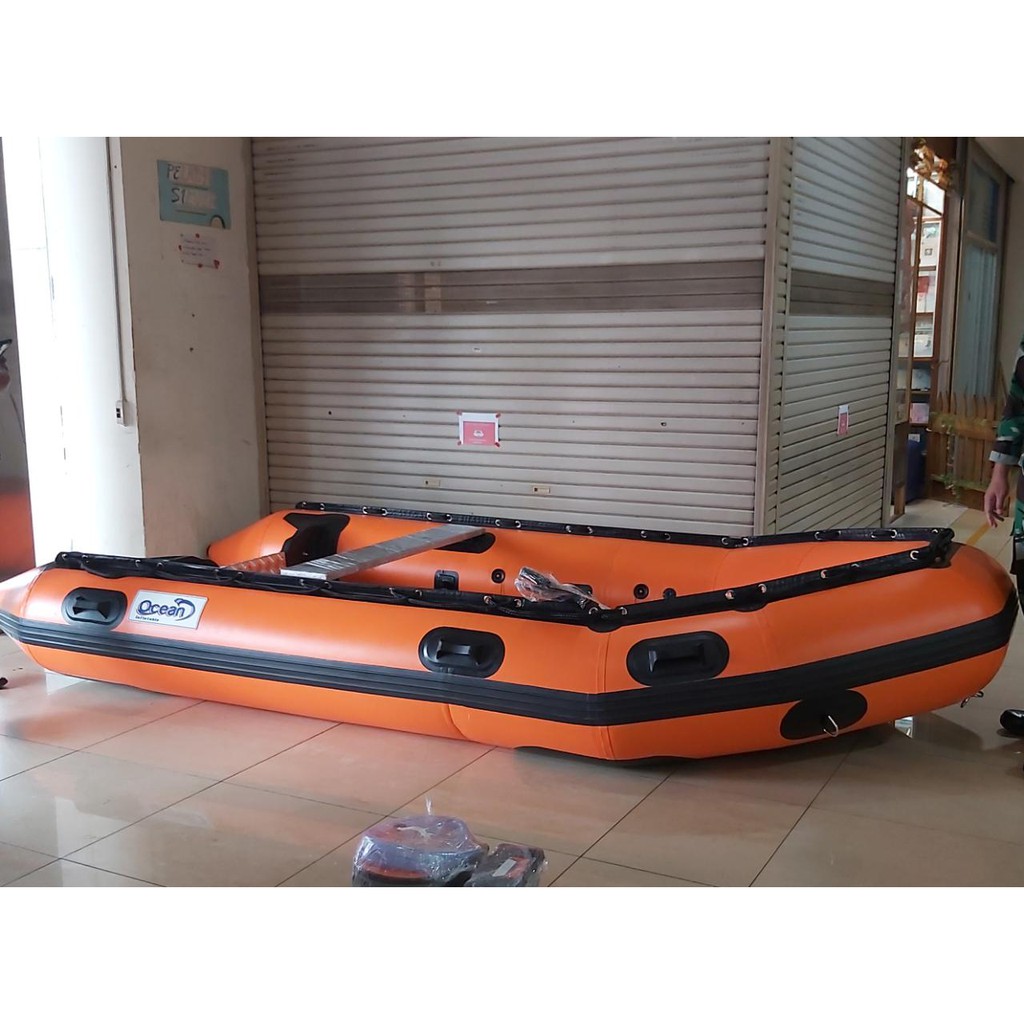 Jual Perahu Karet OCEAN 380 kapasitas 6 Orang Perekatan Welding Robber Boat Ocean