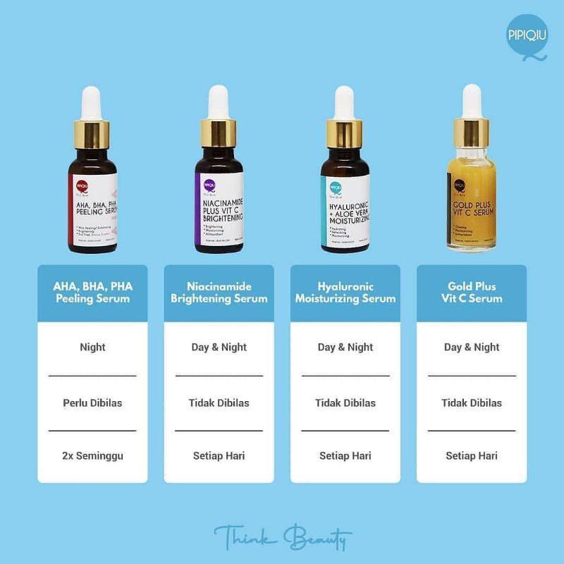 ☘️ CHAROZA ☘️ PIPIQIU Beauty Serum 20ml | Vit C | Hyaluronic | Niacinamide | Aha Bha