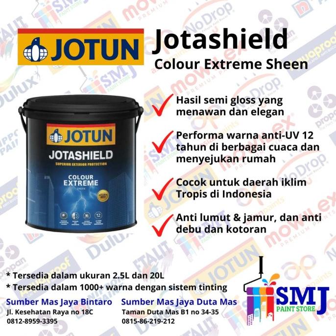 CAT TEMBOK LUAR JOTUN JOTASHIELD COLOUR EXTREME CHI KEMASAN 20 LITER