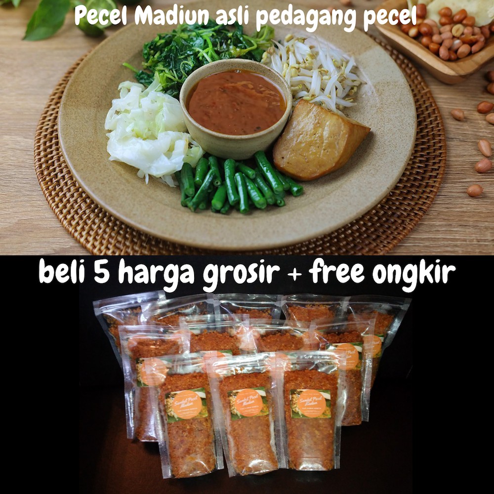 Sambel Pecel Madiun 125 Gr Bumbu Asli Para Pedagang Depot Pecel Madiun Original Sedap Sangrai Shopee Indonesia