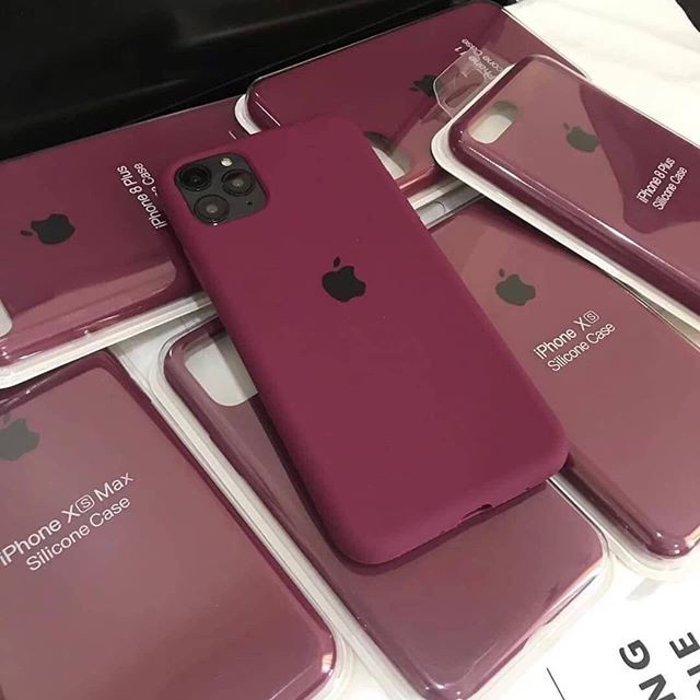 Violet Silicone Original Case Iphone SE2 11 IP11 Pro Max