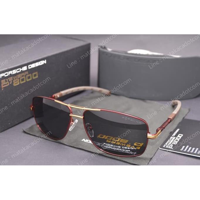 {Best Seller} Kacamata Sunglass Porsche Design Premium 8724 Coklat