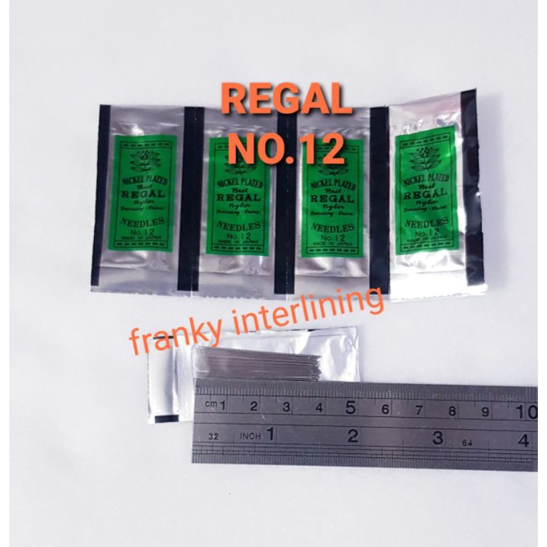 JARUM REGAL NO.8 &amp; NO.12 HARGA PER PACK MADE IN JAPAN