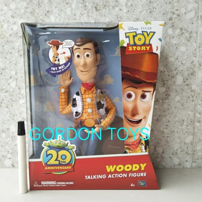 BEST SELLER WOODY TALKING TOY STORY MOVIE THINKWAY TOYS 20TH ANNIVERSARY NEW MISB HAPPY SHOPING