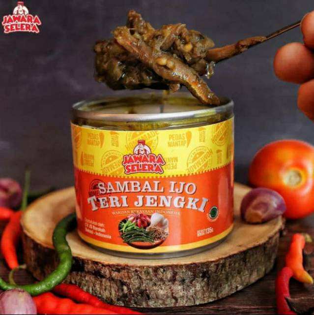 [ TERLARIS ] Sambal Teri Jengki / Sambel Ijo Teri Jengki JS 135g / Sambal Jawara / Sambel Pedas