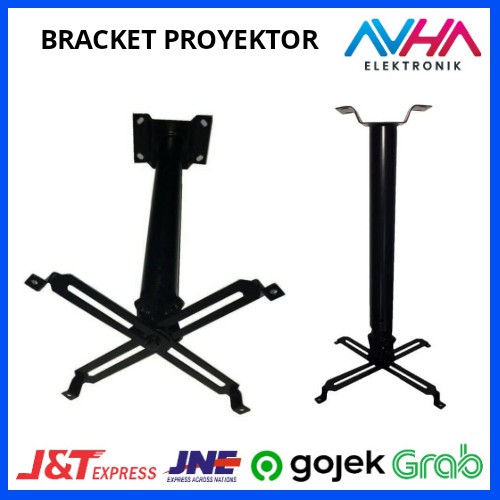 BRACKET PROYEKTOR ADJUSTABLE PREMIUM MODEL HITAM