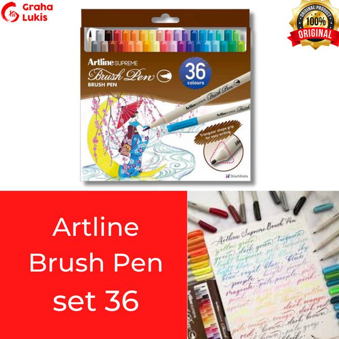 

(BISA COD) Artline Supreme Brush Pen Set 36 TERBATAS Kode 1478