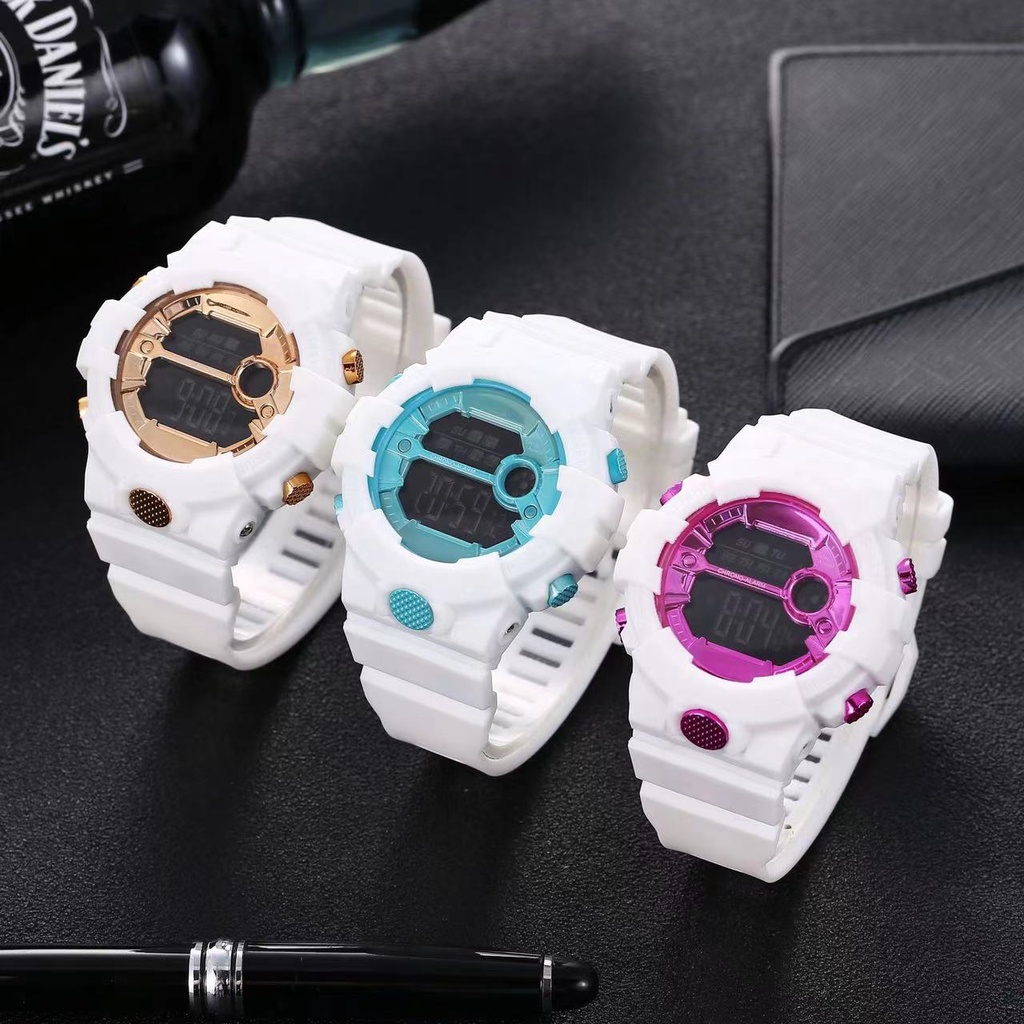 JACKSHOP Jam Tangan Pria Wanita Sport Anti Air Jam Tangan Dewasa Import