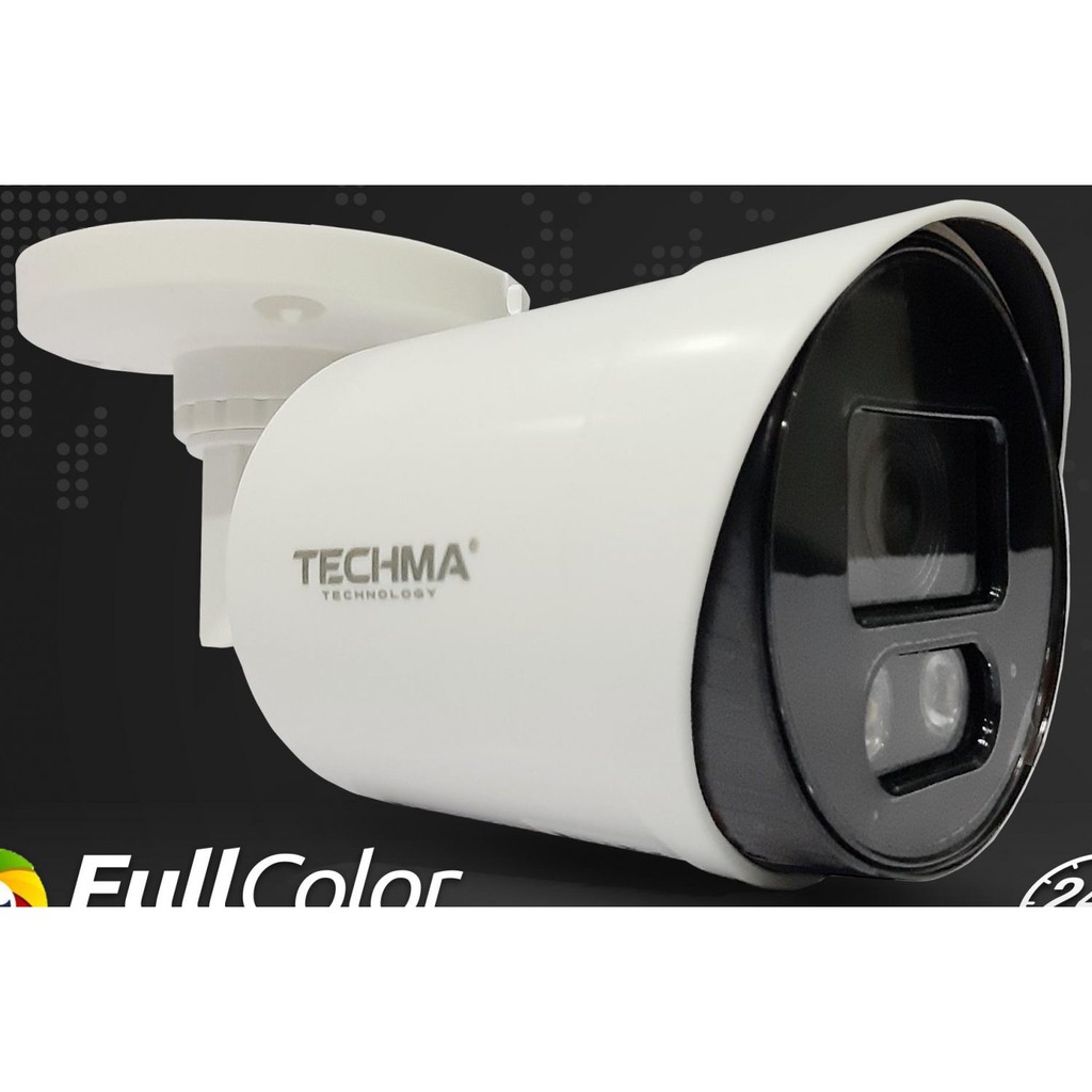 Kamera CCTV Outdoor Full Color Murah AHD Bullet Camera Techma 2MP