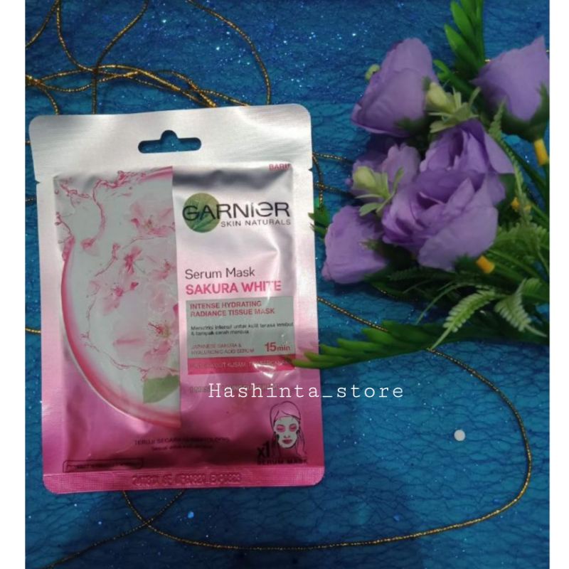Garnier Serum Mask Hydra Bomb Sakura White Skin Care (Masker Wajah)