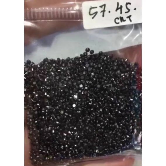 natural black diamond tabur - berlian hitam asli Eropa tabur ukuran gugur 60