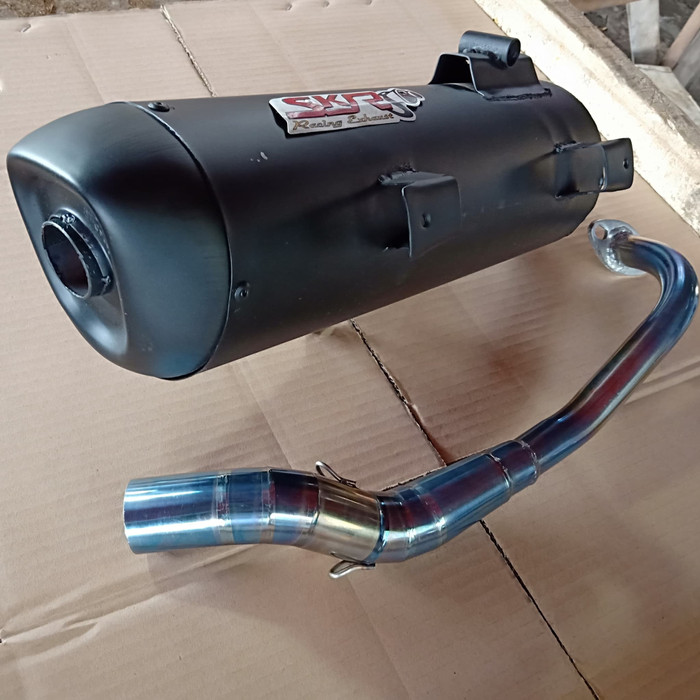 Best Seller - Knalpot Exhaust Muffler Skr Standar Racing Leher Blue Yamaha Nmax