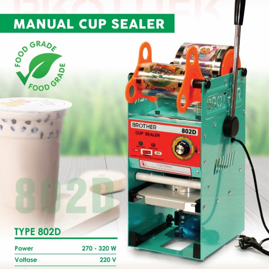 BROTHER MANUAL CUP SEALER 802D