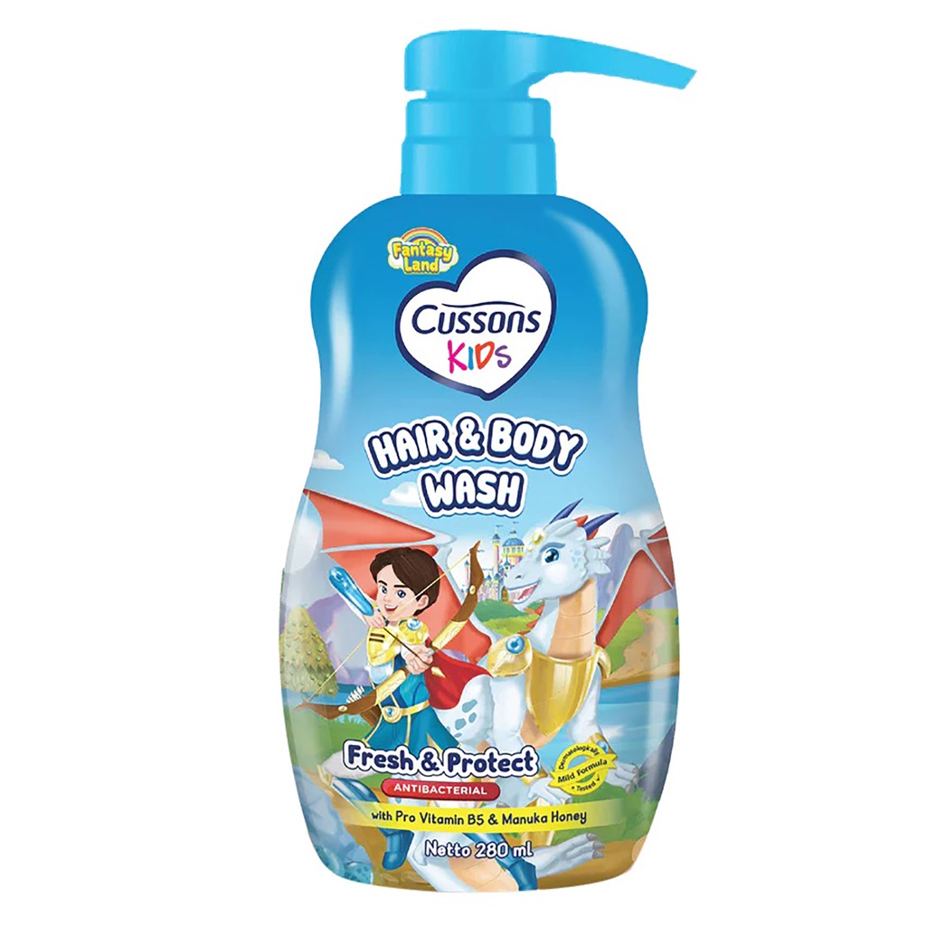 Bisa COD CUSSONS KIDS Body Wash Soft &amp; Smooth / Active &amp; Nourish / Fresh &amp; Protec - 280ml