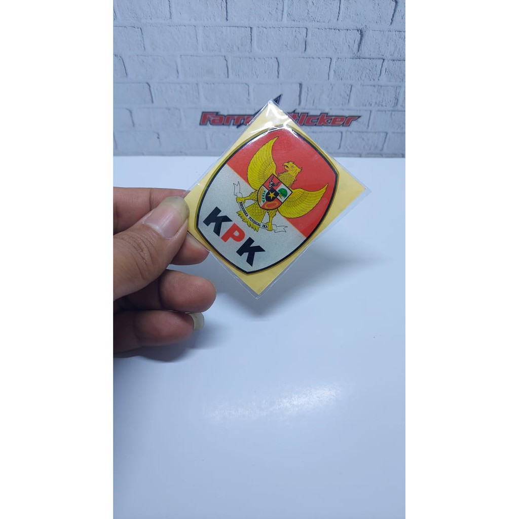 stiker sticker timbul KPK