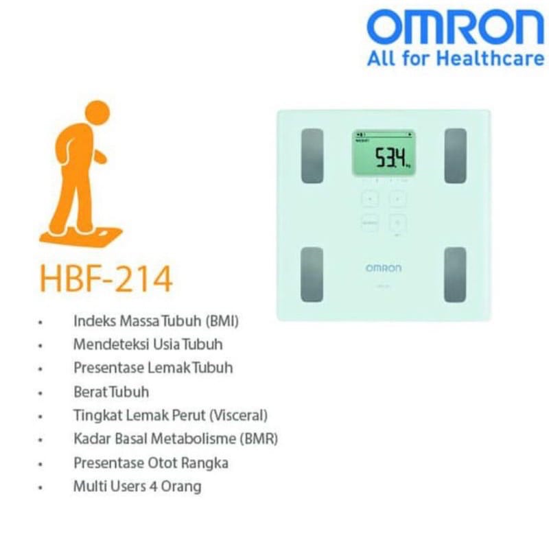 TIMBANGAN OMRON KARADA SCAN HBF 214 / BODY FAT COMPOSITION MONITOR / TIMBANGAN LEMAK TUBUH KARADA SCAN OMRON