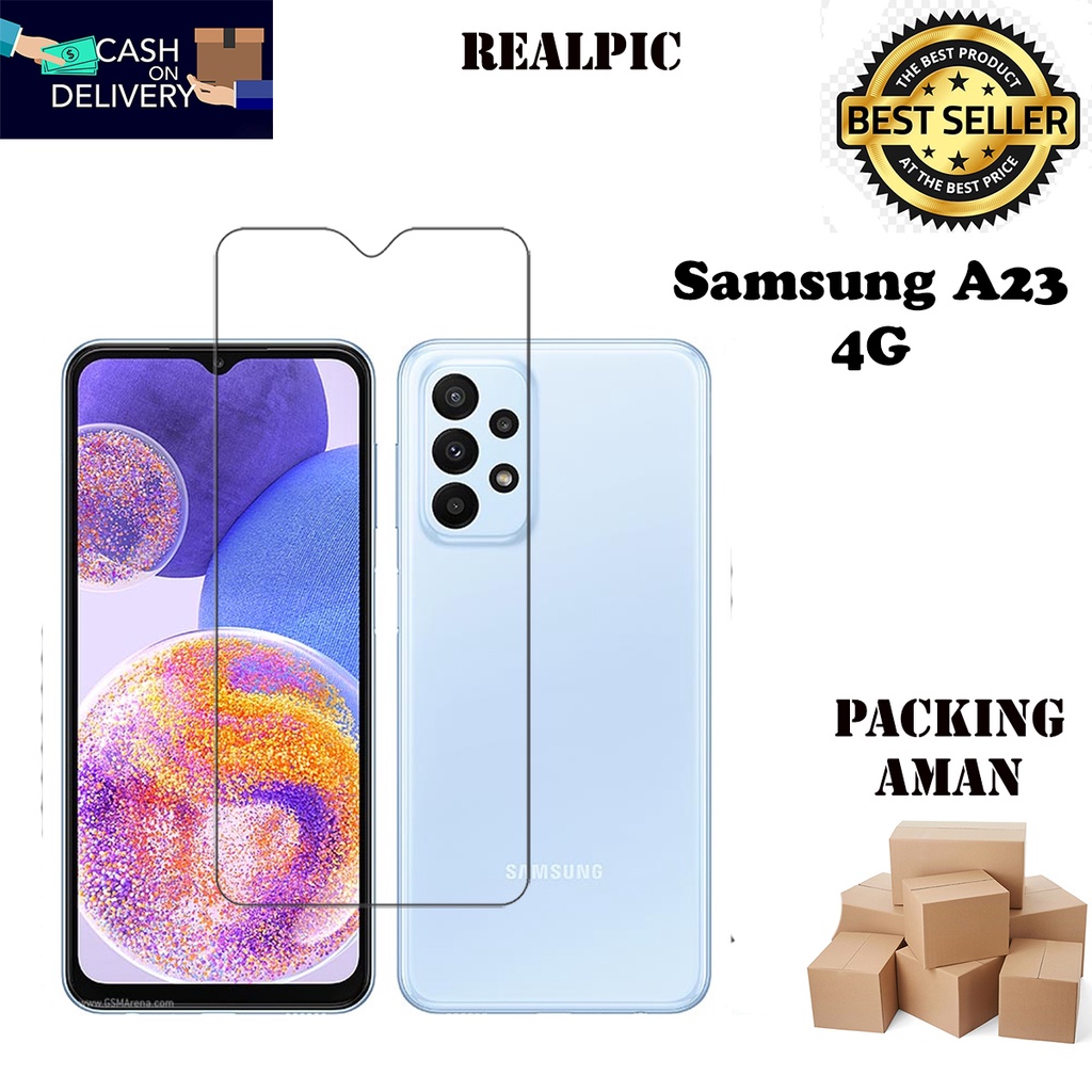 Tempered Glass Samsung Galaxy A23 4G Screen Protector Anti Gores