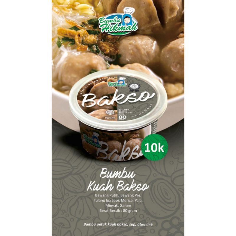 

Bumbu Hikmah BAKSO NON-MSG