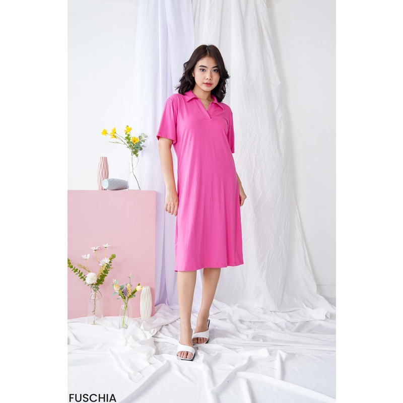 Colar Casual Dress Party Wanita