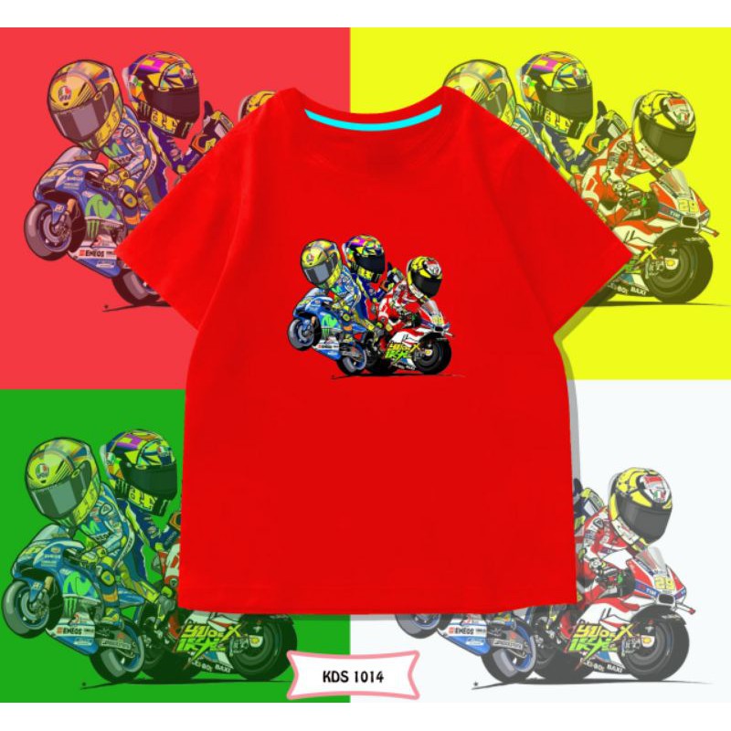 T-SHIRT / KAOS KIDS CEWE-COWO MOTO GP COTTON 24S