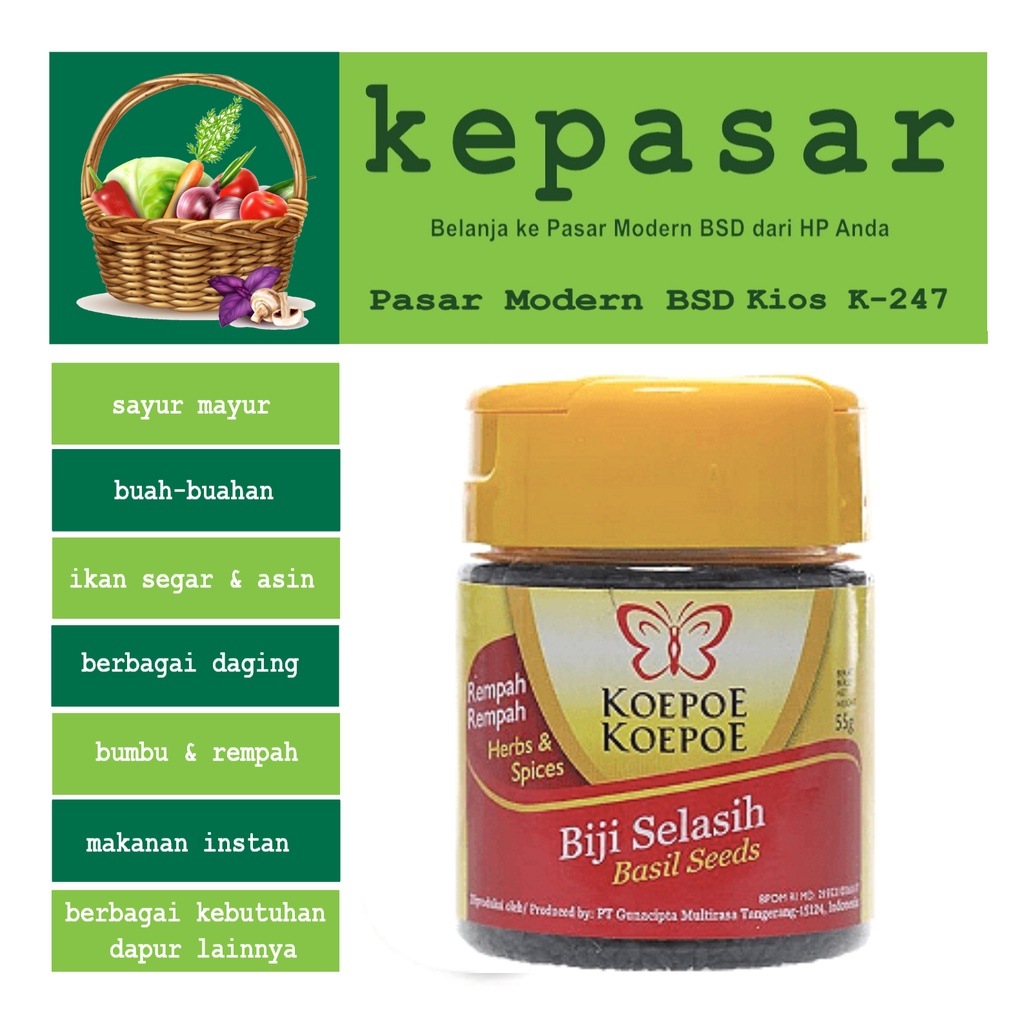 

Biji Selasih - Koepoe 50g