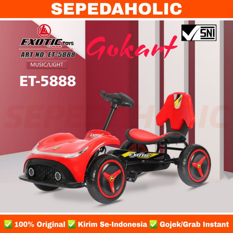 Mobil Mobilan Balap EXOTIC ET 5888 Gokart Gowes Mainan Anak