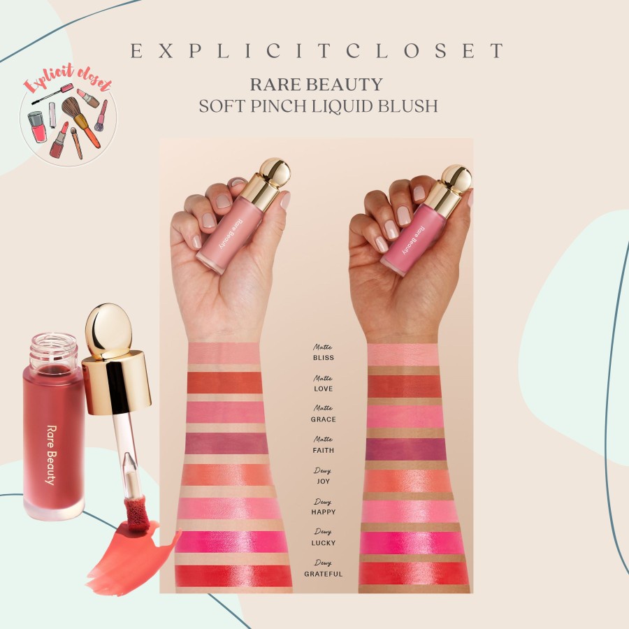 Jual RARE BEAUTY Soft Pinch Liquid Blush Happy Shopee Indonesia