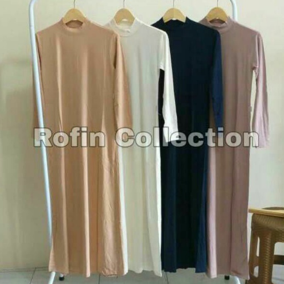 RofinCollection Gamis Manset Lengan Panjang Premium Rayon Super