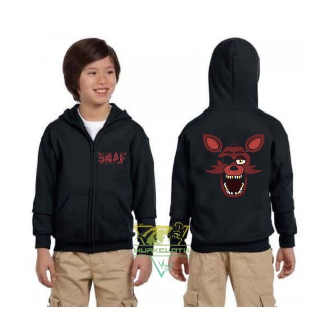 JAKET SWEATER HOODIE ZIPPER ANAK FIVE NIGHTS AT FREDDYS FNAF - MUAKCLOTH