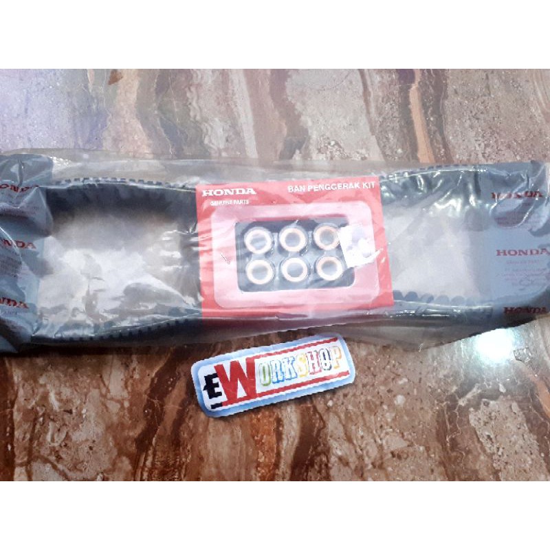 V Belt Kit Penbel Penbelt Set Roller - PCX 150 New ADV 150 Asli Honda 23100K97BA0