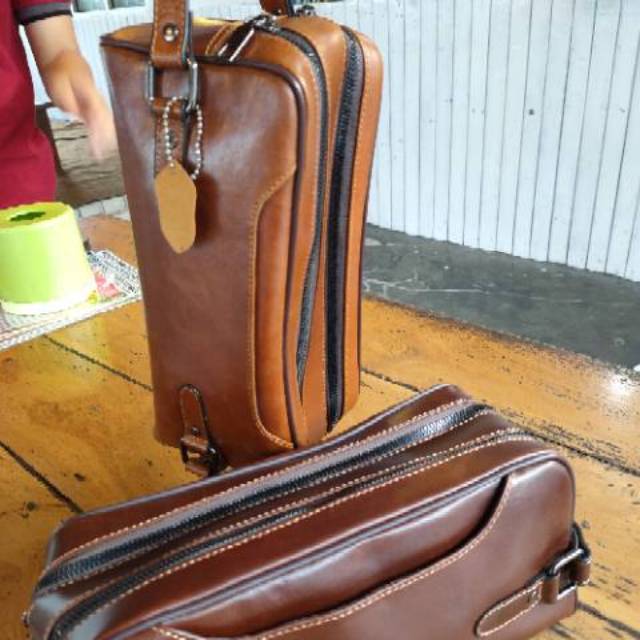Hand bag Pouch Grosir Murah kulit asli magetan