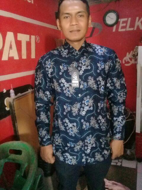 Grosir Baju Batik Pria Slimfit Asli Lengan Panjang Luigi Batani