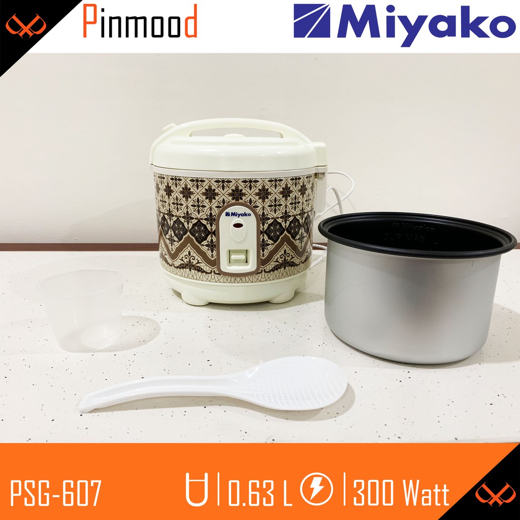 MIYAKO MAGIC COM // RICE COOKER // MULTI COOKER PSG-607 , NO WARM  [ 0.63 LITER ] MINI KECIL MURAH