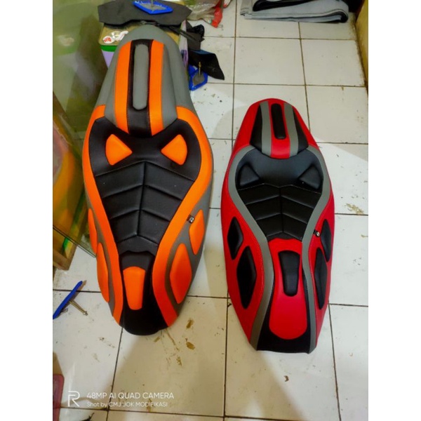 jok Yamaha aerox modifikasi predator kulit mbtech