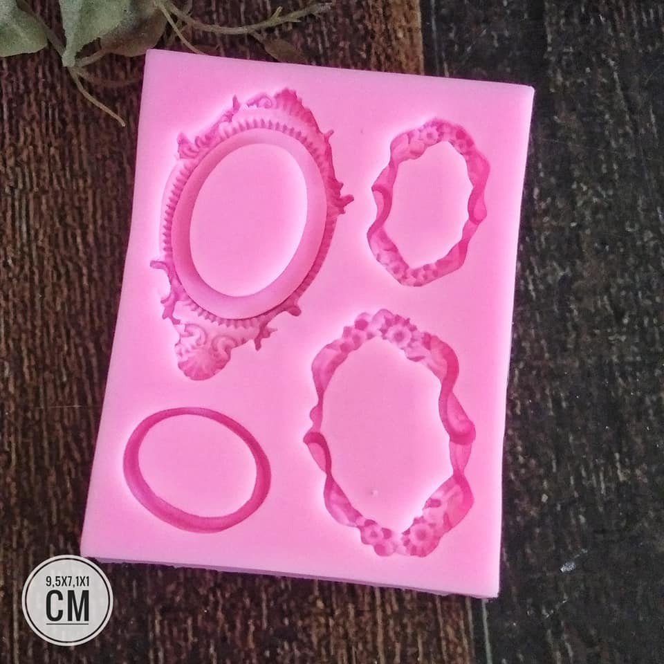 CETAKAN SILIKON.CETAKAN SILIKON MOLD UNTUK CLAY. CETAKAN SILIKON FONDANT MOTIF FRAME/BINGKAI