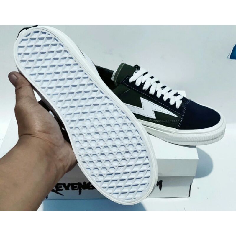 SEPATU REVENG X STR0M BLACK WHITE OG SEPATU SNEAKERS IMPORT SNEAKERS PRIA SNEAKERS WANITA