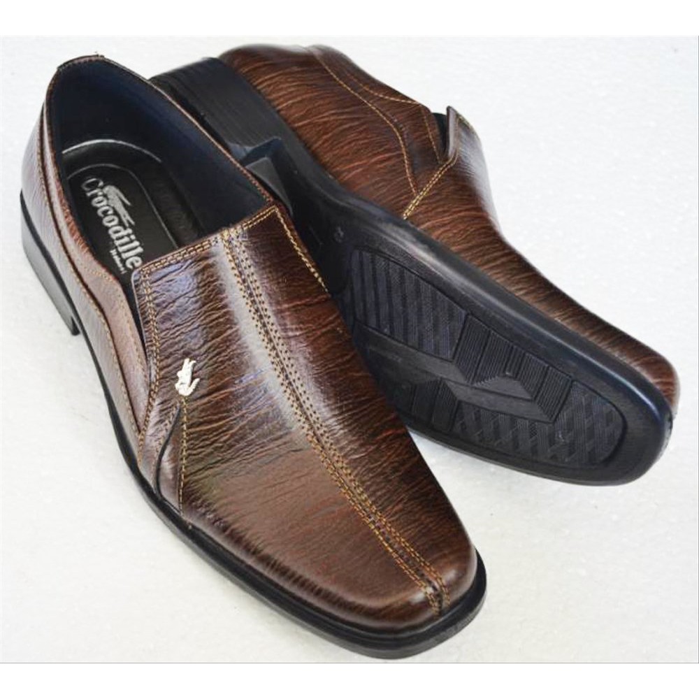 sepatu pantofel pria crocodile kulit asli 005 Berkualitas