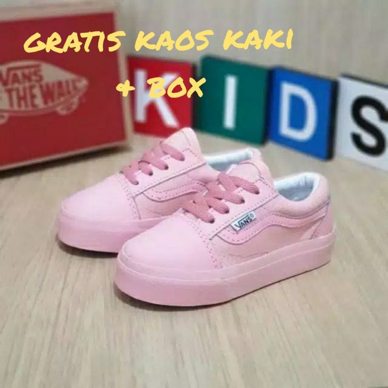 (READY) SEPATU VANS ANAK / SEPATU ANAK PEREMPUAN FULL PING