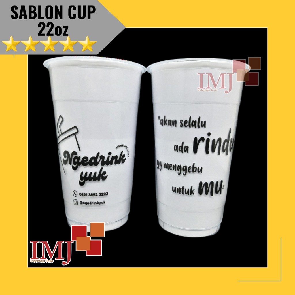 GRATIS DESAIN SABLON CUP 22oz HOKAKU SABLON CUP 22 oz HOKAKU