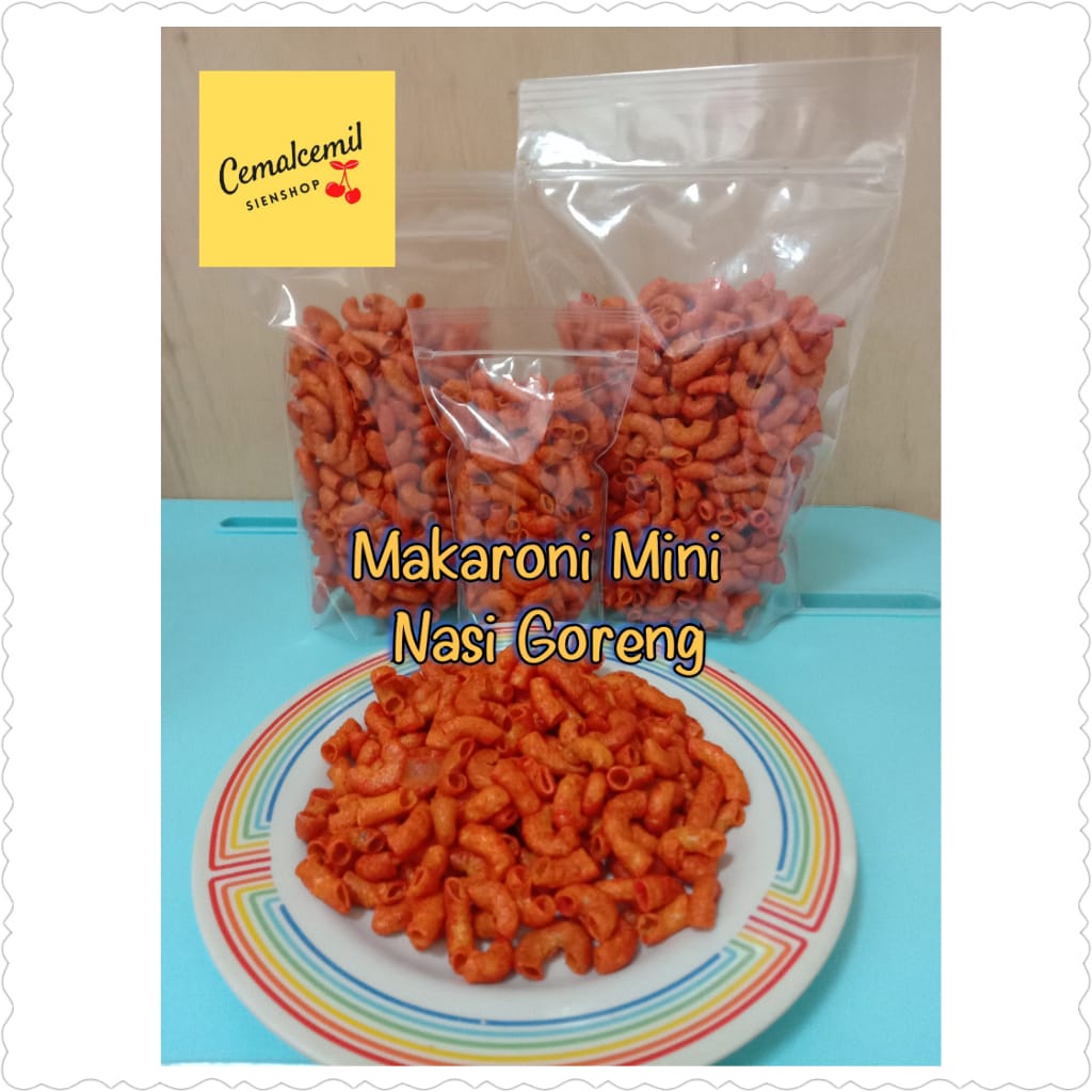 

Makaroni Mini Nasi Goreng 120Gr-Snack-Makaroni Pedas-Nasi goreng