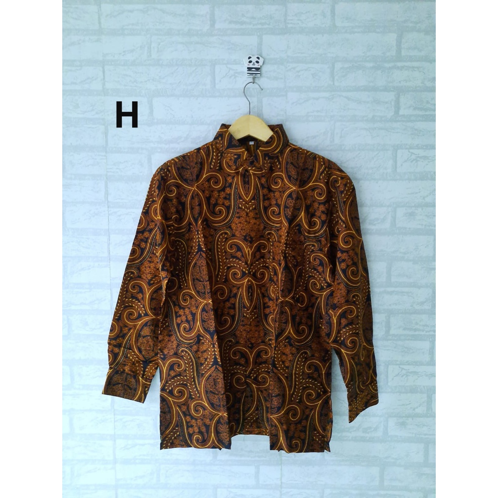 Seragam batik kemeja/ hem pria lengan panjang jumbo size M L Xl Xxl XXXL XXXXL